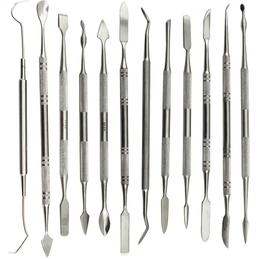 12 Pcs Wax Carvers Set Double Ended Dental Wax Modeling Sculpting Tools Dental Picks Polymer Pottery Clay Carving Tool
12 Pcs Wax Carvers Set Double Ended Dental Wax Modeling Sculpting Tools Dental Picks Polymer Pottery Clay Carving Tool