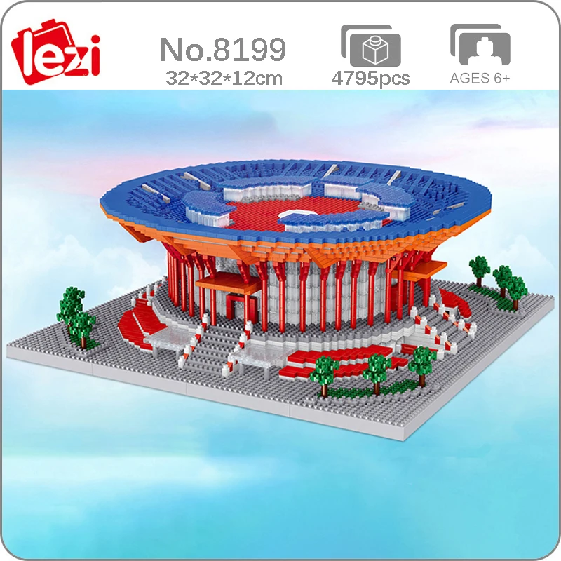 Lezi 8199 Architecture Yanqi Lake International Convention Exhibition Center DIY Mini Diamond Blocks Bricks Building Toy No Box 
Lezi 8199 Architecture Yanqi Lake International Convention Exhibition Center DIY Mini Diamond Blocks Bricks Building Toy No Box