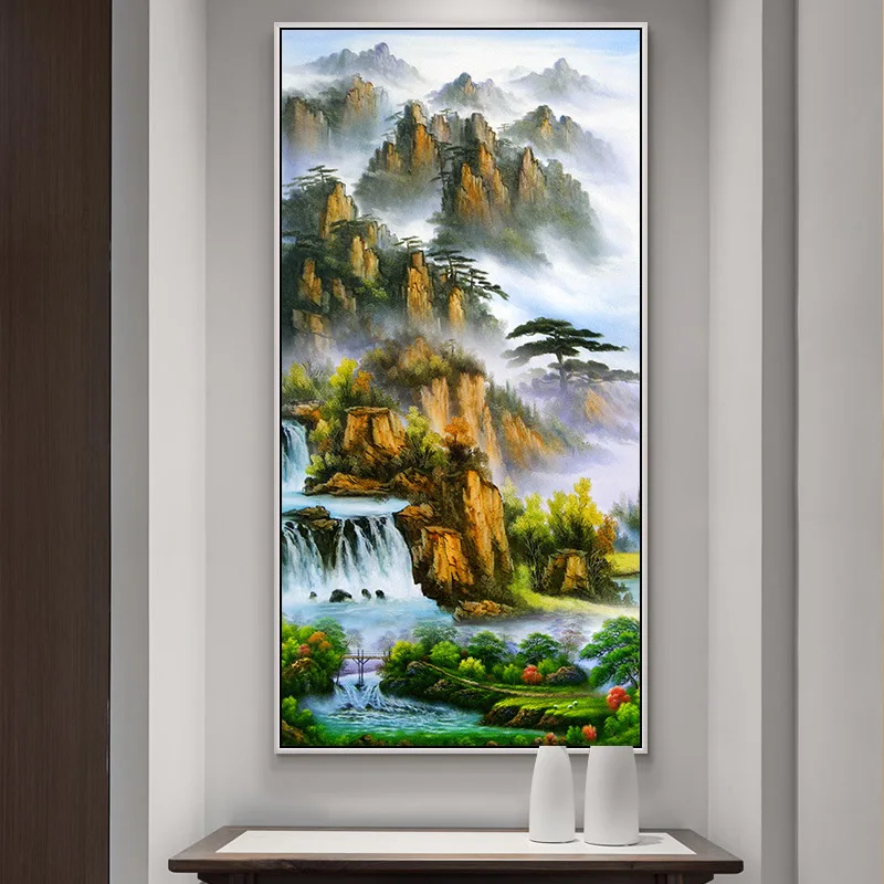 Full Drill Diamond Mosaic Painting High Mountains and Flowing Water Big Landscape Chinese Diamond Embroidery Hanging Painting
Full Drill Diamond Mosaic Painting High Mountains and Flowing Water Big Landscape Chinese Diamond Embroidery Hanging Painting