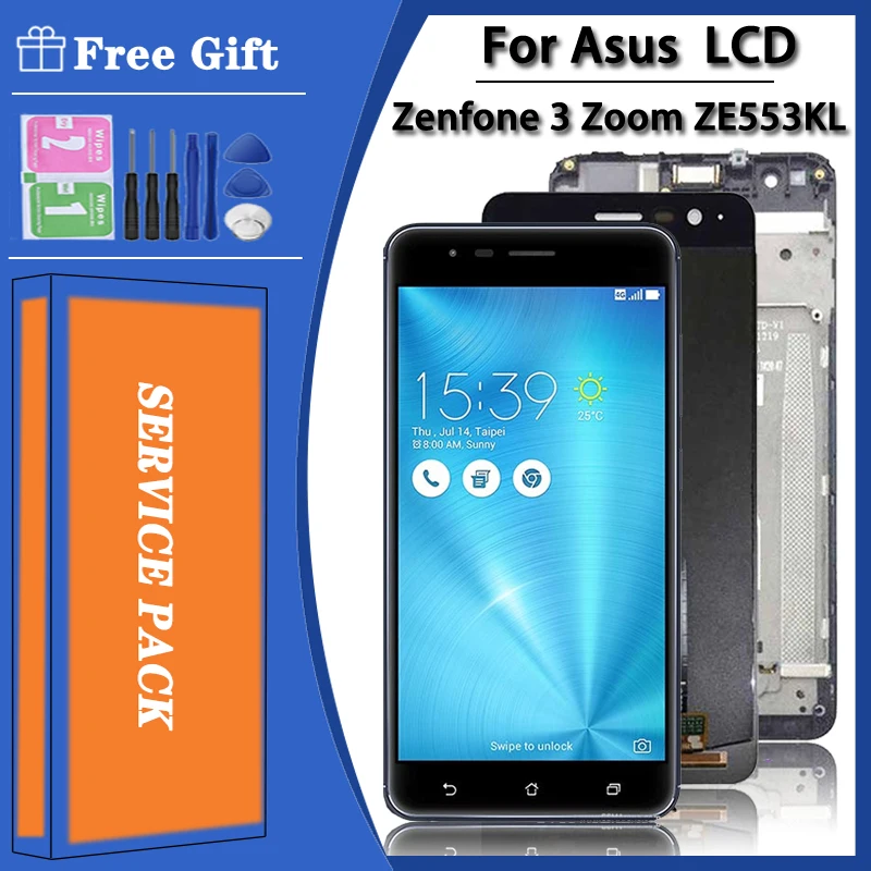 

5.5"Original for Asus ZenFone 3 Zoom ZE553KL Z01HD Z01HDA LCD Touch Screen Digitizer Assembly For Asus Zenfone Zoom S Display