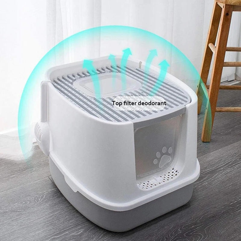 1Set Cat Litter Boxes For Large Cats With Cat Litter Scoop Easy-To-Operate Cat Litter Litter Boxes Plastic
1Set Cat Litter Boxes For Large Cats With Cat Litter Scoop Easy-To-Operate Cat Litter Litter Boxes Plastic