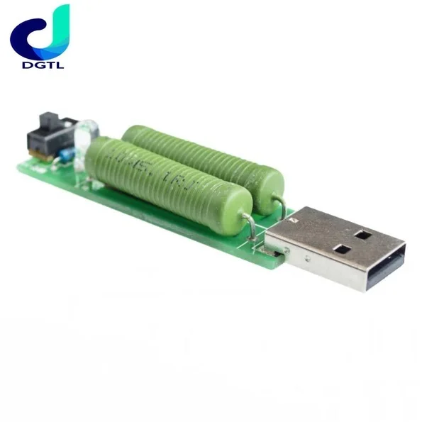 

1pcs USB mini discharge load resistor 2A/1A With switch 1A Green led, 2A Red led