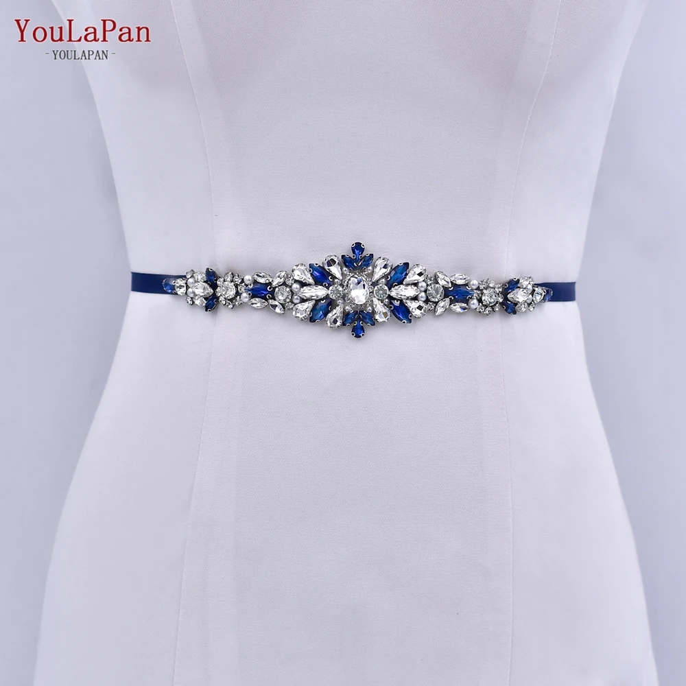YouLaPan Wedding Dress Belt Royal Blue Rhinestones Belts for Evening Gown Bridal Ribbon Belts Wedding Bride Sash for Party S133
YouLaPan Wedding Dress Belt Royal Blue Rhinestones Belts for Evening Gown Bridal Ribbon Belts Wedding Bride Sash for Party S133