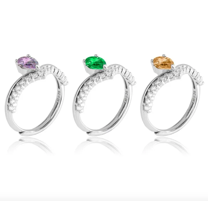 Серебряное регулируемое кольцо PR6 в виде листьев с кристаллами для женщин, свадебные украшения, кольца
Серебряное регулируемое кольцо PR6 в виде листьев с кристаллами для женщин, свадебные украшения, кольца