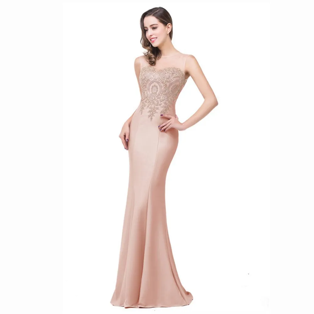 

2024 New Hot Sale Evening Dress Elegant Appliques Lace Royal Blue Bridesmaid Dresses Prom Dress Cheap Wedding Party Dress