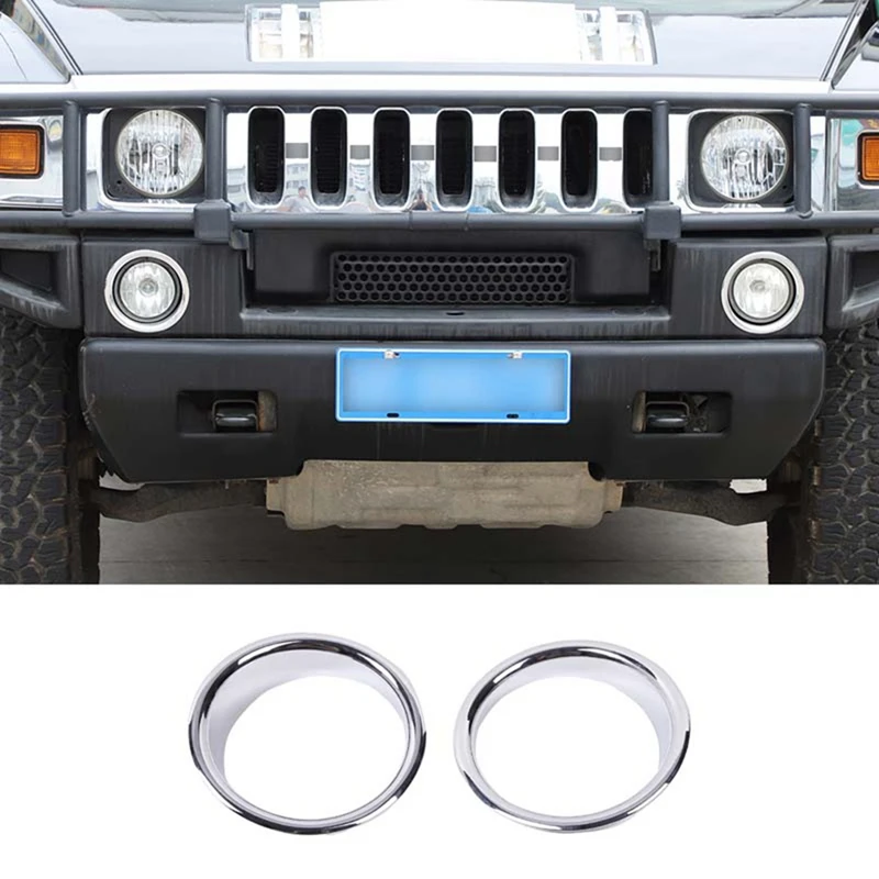 2 Pack Car Front Fog Lamp Light Trim Rings Cover Decoration Accessories ABS For Hummer H2 2003-2009
2 Pack Car Front Fog Lamp Light Trim Rings Cover Decoration Accessories ABS For Hummer H2 2003-2009