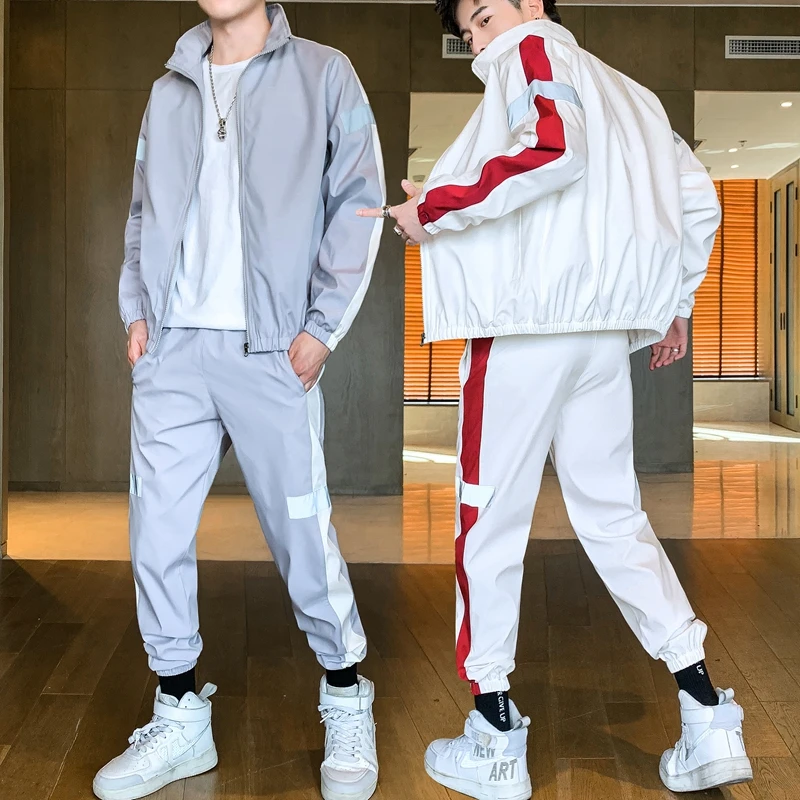 Men Jacket Tracksuit Casual Sports Suit Men's Fashion Spring 2022 New Two Pieces Set Mens Sportswear Plus Size Jacket Pants Suit
Men Jacket Tracksuit Casual Sports Suit Men's Fashion Spring 2022 New Two Pieces Set Mens Sportswear Plus Size Jacket Pants Suit