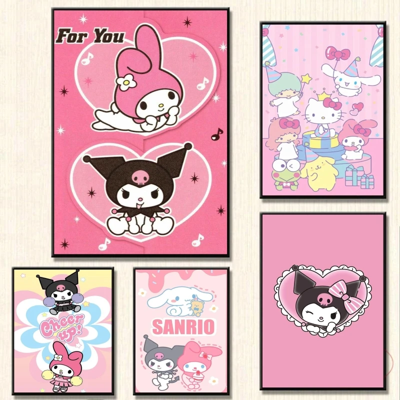Print On Canvas melody Kuromi Wall Stickers Christmas Gifts Children's Bedroom Decor Modular Painting Poster Toys Hanging
Print On Canvas melody Kuromi Wall Stickers Christmas Gifts Children's Bedroom Decor Modular Painting Poster Toys Hanging