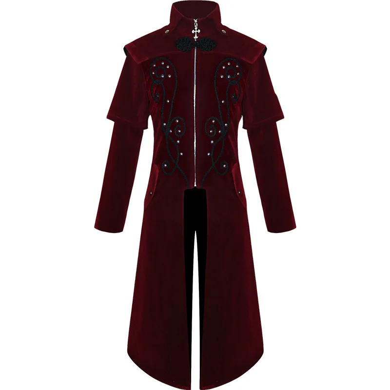 Steampunk Jacket Man Medieval Tuxedo Cosplay Costume Victorian Vintage Party Stand Collar Tailcoat Trench Coat
Steampunk Jacket Man Medieval Tuxedo Cosplay Costume Victorian Vintage Party Stand Collar Tailcoat Trench Coat