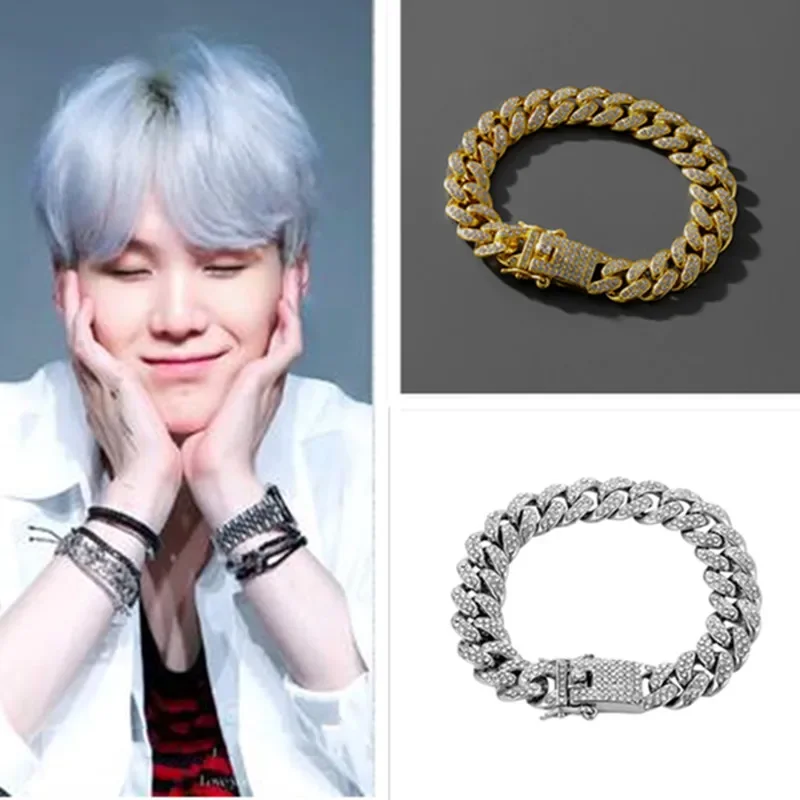 2023 Kpop New PROOF SUAG with The Same Buckle Chain Zircon Bracelet Trend Men Hip-hop Rock Jewelry Couple Accessories Gift
2023 Kpop New PROOF SUAG with The Same Buckle Chain Zircon Bracelet Trend Men Hip-hop Rock Jewelry Couple Accessories Gift