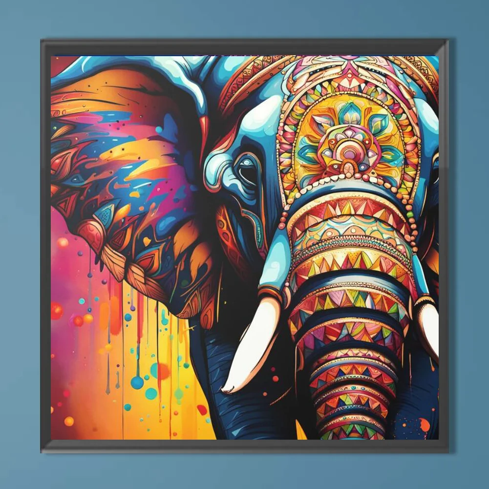 Большой размер 100x100 см разноцветная Мандала слон голова 5D DIY алмазная живопись Стразы Алмазная вышивка мозаика домашний декор 
Большой размер 100x100 см разноцветная Мандала слон голова 5D DIY алмазная живопись Стразы Алмазная вышивка мозаика домашний декор
