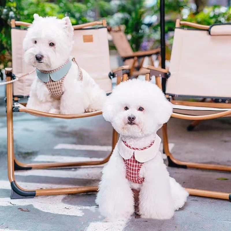Pet Harness Plaid Leash Adjustable Puppy Vest Harness for Small Medium Dogs Walk Training No Pull French Bulldog Harness
Pet Harness Plaid Leash Adjustable Puppy Vest Harness for Small Medium Dogs Walk Training No Pull French Bulldog Harness
