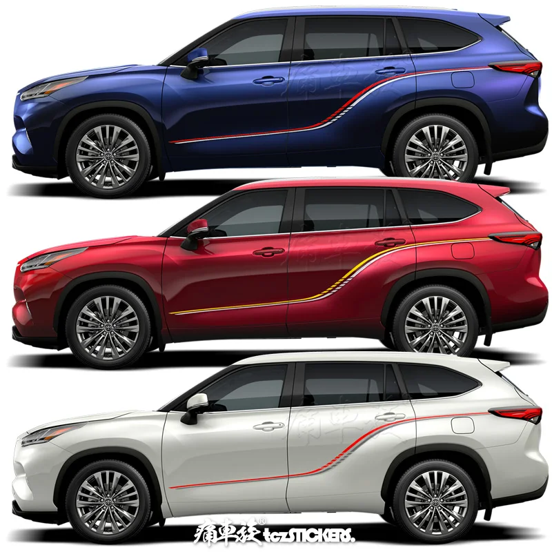 New car sticker Vinyl film FOR Toyota Highlander 2022 body side decoration modified fashion sports car decal accessories
New car sticker Vinyl film FOR Toyota Highlander 2022 body side decoration modified fashion sports car decal accessories