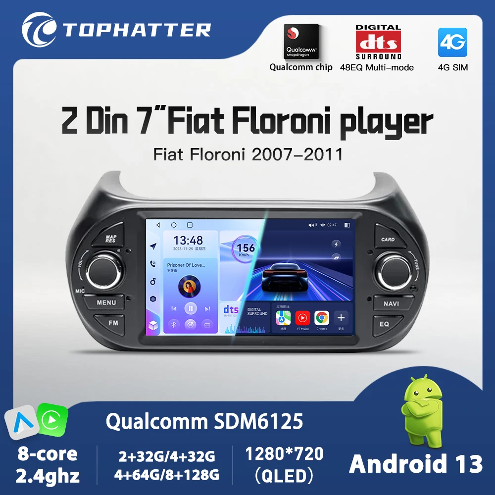 7-inch for Fiat Fiorino 2007-2011 Multimedia player 8core Car Radio Multimedia Video stereo Player
7-inch for Fiat Fiorino 2007-2011 Multimedia player 8core Car Radio Multimedia Video stereo Player