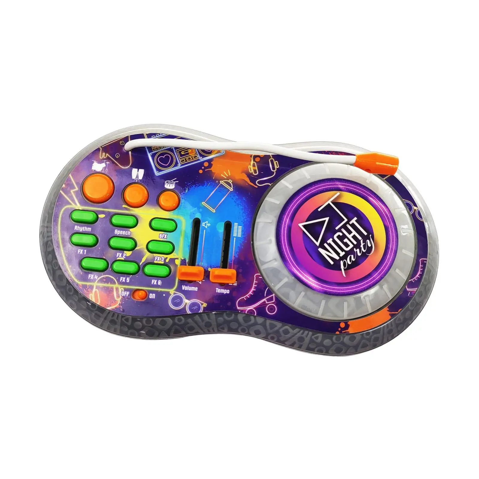 DJ Trollex вечерние игрушечный поворотный стол для детей, малышей, встроенный микрофон, винил
DJ Trollex вечерние игрушечный поворотный стол для детей, малышей, встроенный микрофон, винил