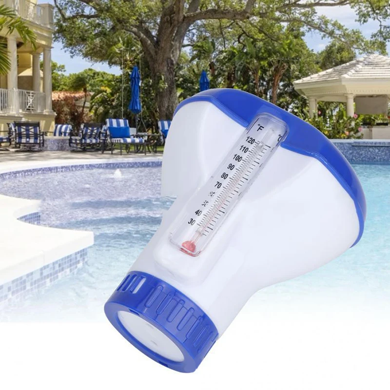 Automatic Pump Swimming Pool Floating Chemical Chlorine Dispenser With Thermometer Disinfection 1pc
Automatic Pump Swimming Pool Floating Chemical Chlorine Dispenser With Thermometer Disinfection 1pc