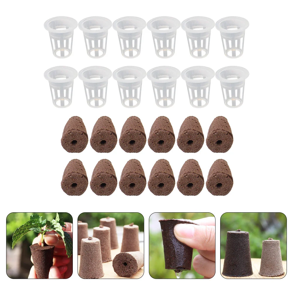 12 Sets Seedling Block Sponges Slotted Net Cups Plant Hydroponics Baskets Garden Plastic Soilless Culture Blocks
12 Sets Seedling Block Sponges Slotted Net Cups Plant Hydroponics Baskets Garden Plastic Soilless Culture Blocks