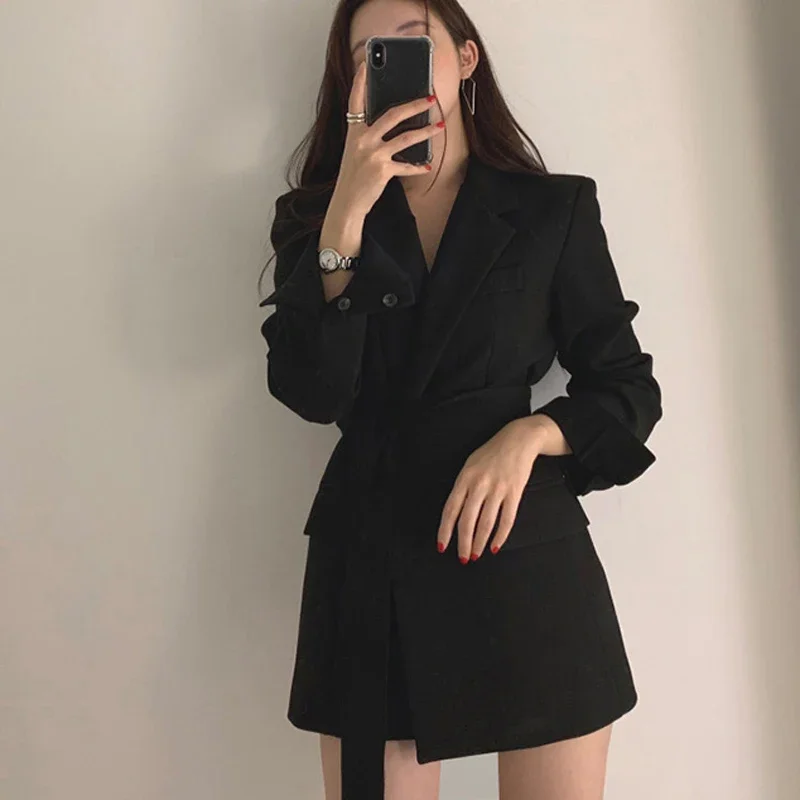 2023 New Women Long Outwear Jacket Sashes Fall OL Korean New Fashion Solid Blazers British Style Elegant Black Beige Blazer Coat
2023 New Women Long Outwear Jacket Sashes Fall OL Korean New Fashion Solid Blazers British Style Elegant Black Beige Blazer Coat
