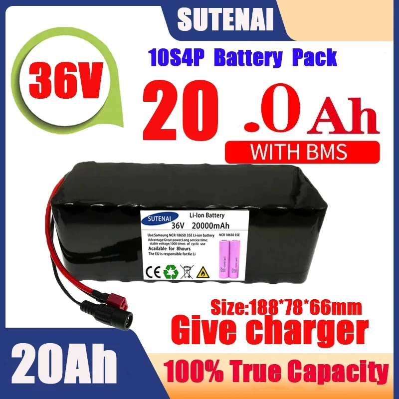 36V 120Ah Electric Bicycle Battery Built-in 40A BMS Lithium Battery Pack 36 Volt 2A Charging Ebike Battery + Charger
36V 120Ah Electric Bicycle Battery Built-in 40A BMS Lithium Battery Pack 36 Volt 2A Charging Ebike Battery + Charger