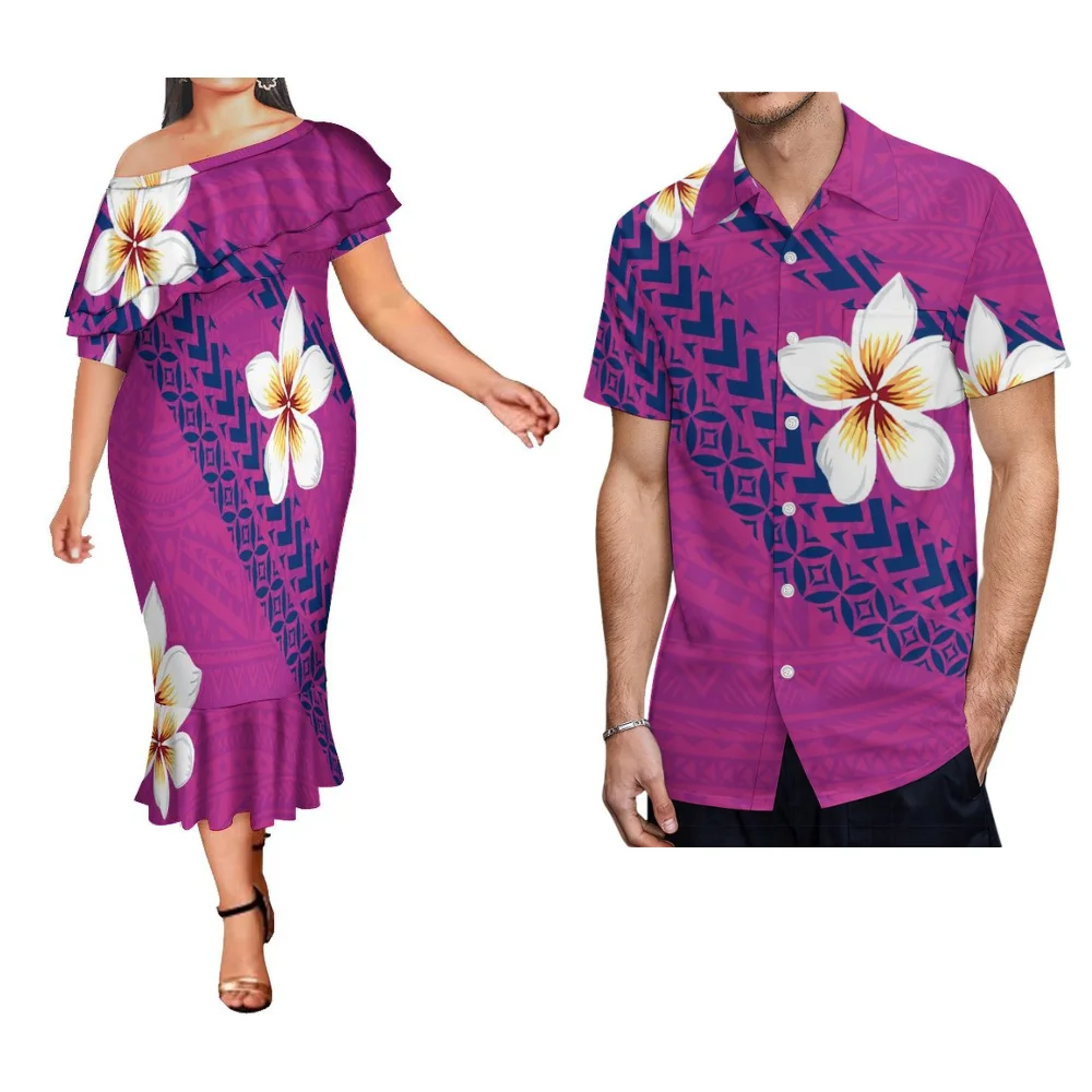 Samoa Custom Couple Dress Women Slim Elegant Long Dress Men Casual Fashion Shirt Custom Polynesian Couple Suit
Samoa Custom Couple Dress Women Slim Elegant Long Dress Men Casual Fashion Shirt Custom Polynesian Couple Suit