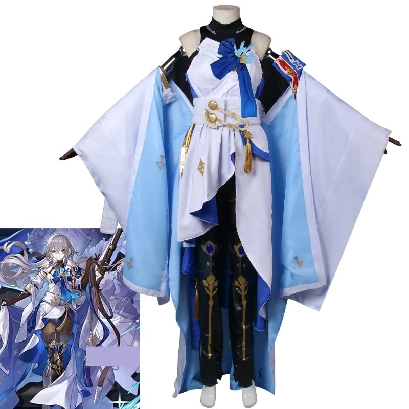 Game Costume Anime Star Rail Bronya Cosplay Dress Women's Jumpsuits Sleeves Comic Con Kimono Waistband Pantyhose Glove Full Set
Game Costume Anime Star Rail Bronya Cosplay Dress Women's Jumpsuits Sleeves Comic Con Kimono Waistband Pantyhose Glove Full Set