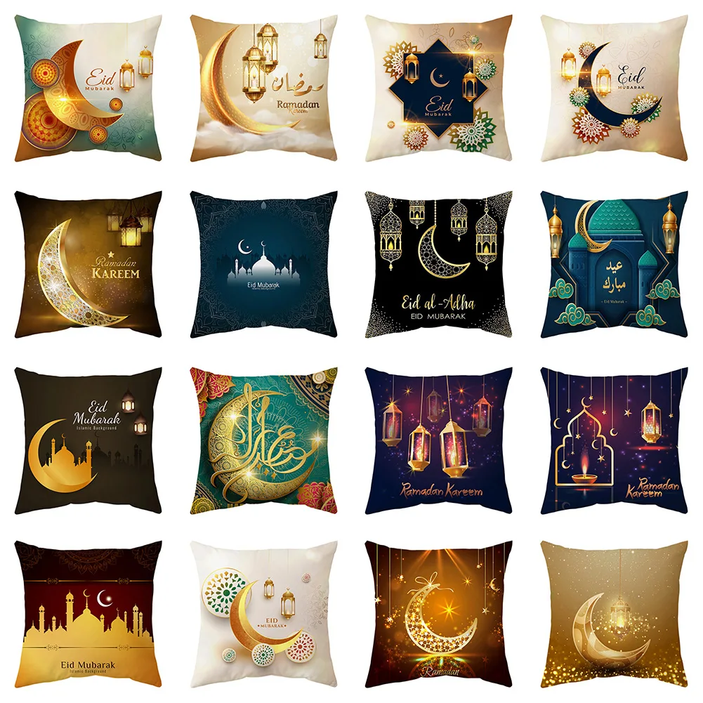 1pcs 44x44cm GRamadan Pillowcase Eid Mubarak Decor Black Gold Waist Pillowcase Living Room Chair Sofa Home Decoration
1pcs 44x44cm GRamadan Pillowcase Eid Mubarak Decor Black Gold Waist Pillowcase Living Room Chair Sofa Home Decoration