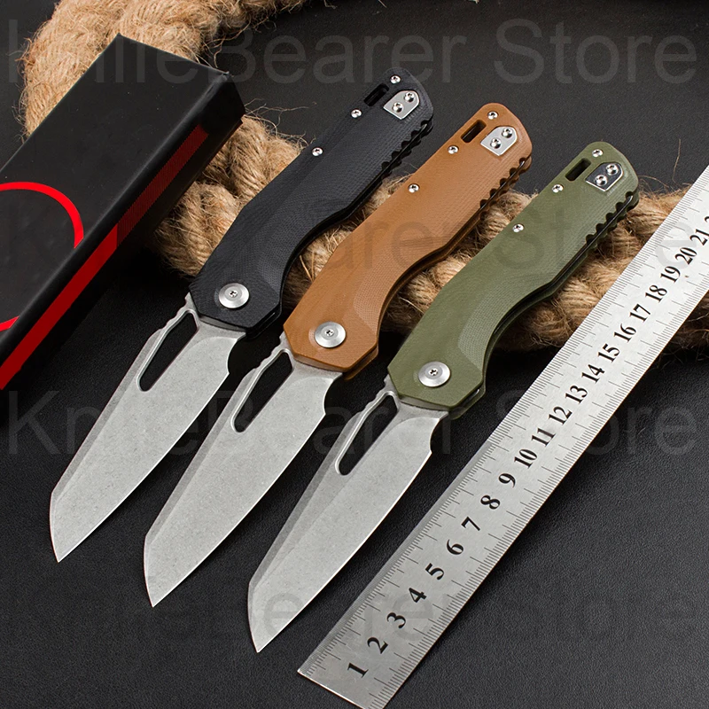 

2023 Micro OTF Tech Knife MS Series M390MK Steel Blade 60-61HRC G10 Handle Outdoor Camping Self Defense R-Lock Pocket Knife