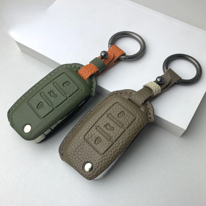 Suitable For Volkswagen Jetta Golf 6 Simple Style Handmade Leather Car Remote Key Case Cover Two Color Combinations
Suitable For Volkswagen Jetta Golf 6 Simple Style Handmade Leather Car Remote Key Case Cover Two Color Combinations
