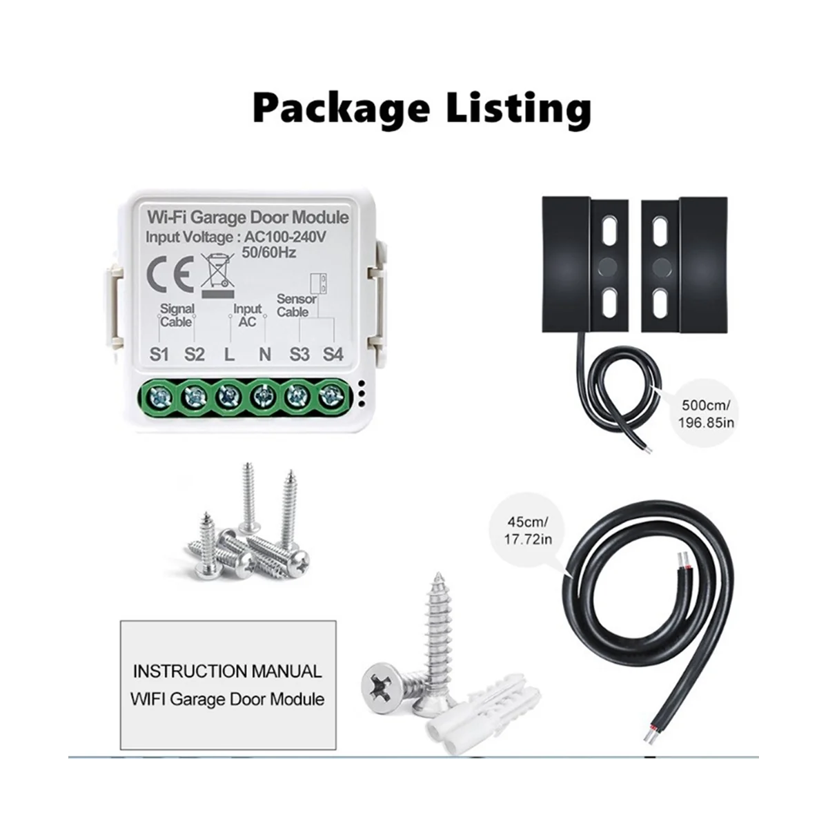 Tuya Smart WiFi Garage Door Opener Controller App Voice Remote Control Work for Alexa Google Home Assistant
Tuya Smart WiFi Garage Door Opener Controller App Voice Remote Control Work for Alexa Google Home Assistant