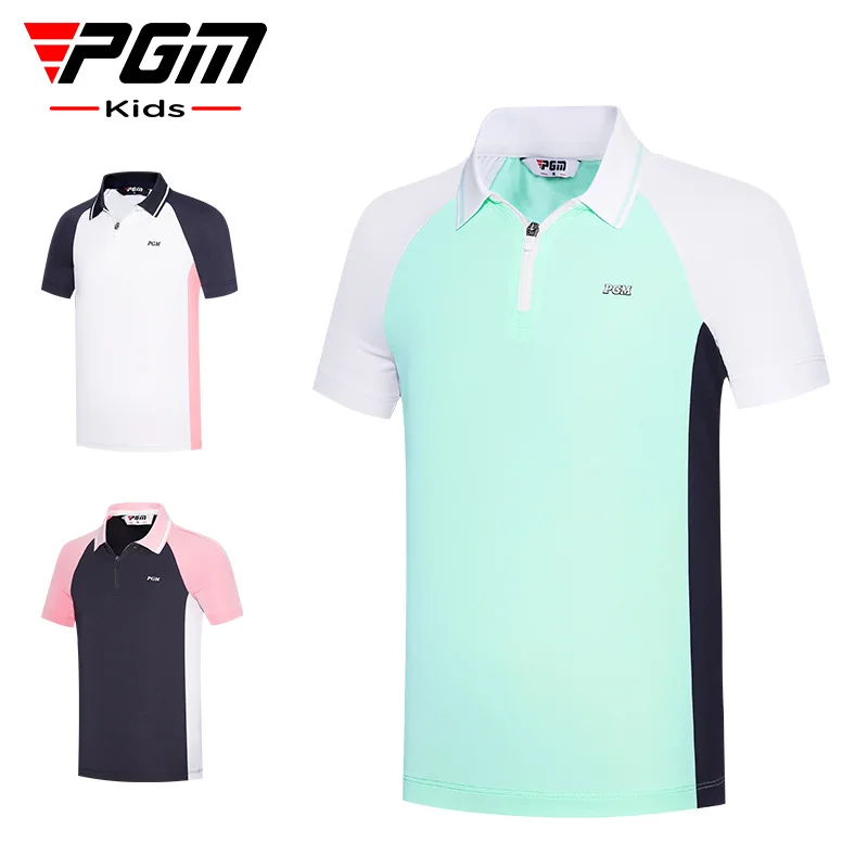 

Pgm Meisjes Golf Korte Mouw T-shirt Zomer Kinderen Jeugd Sport Shirts Golf Kleding Kids YF593