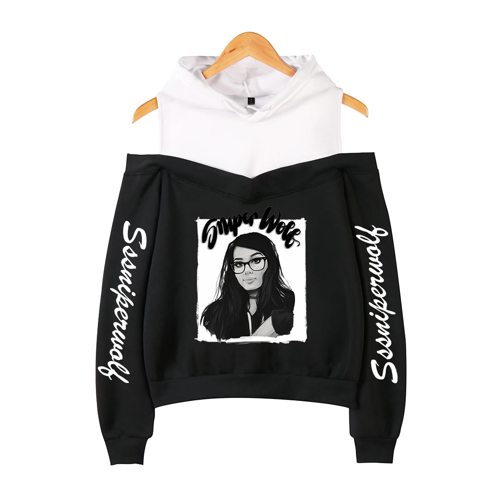 Women Hoodies SSSniperWolf Hoodies Female Off Shoulder Sweatshirt Women's Pullover Harajuku Streetwear Fashion Clothes
Women Hoodies SSSniperWolf Hoodies Female Off Shoulder Sweatshirt Women's Pullover Harajuku Streetwear Fashion Clothes