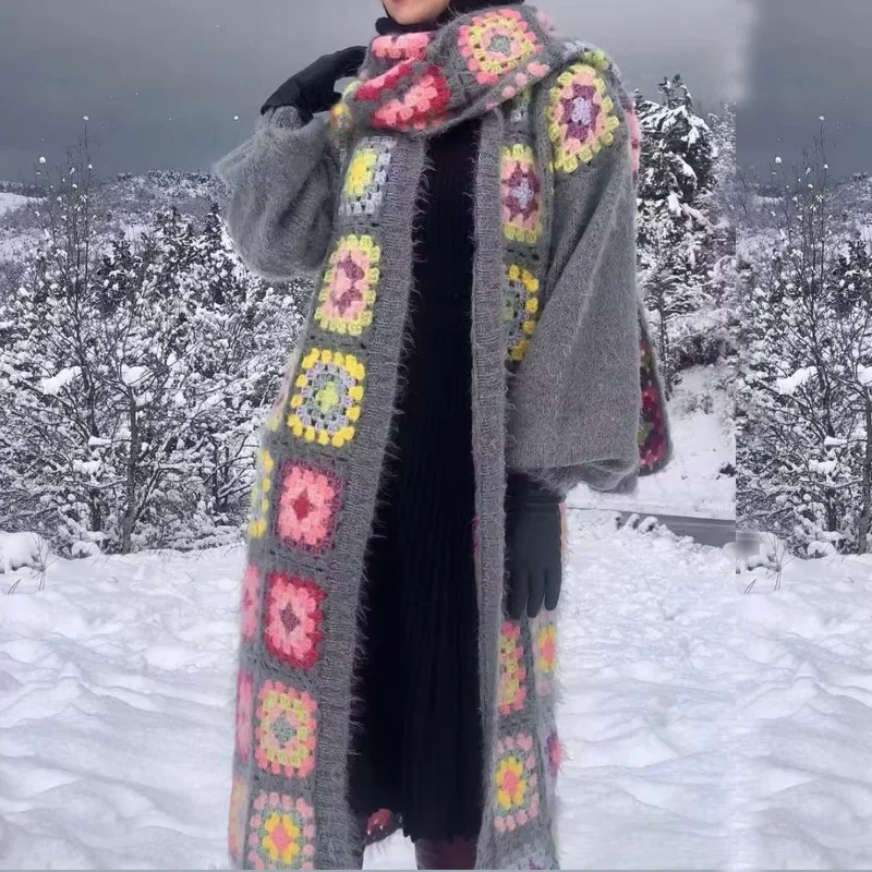 AYUALIN Boho O-neck Long Sleeve Autumn Sweater 2022 Vintage Oversize Jumper Ethnic Plaid Long Cardigan Loose Sweaters for Women
AYUALIN Boho O-neck Long Sleeve Autumn Sweater 2022 Vintage Oversize Jumper Ethnic Plaid Long Cardigan Loose Sweaters for Women