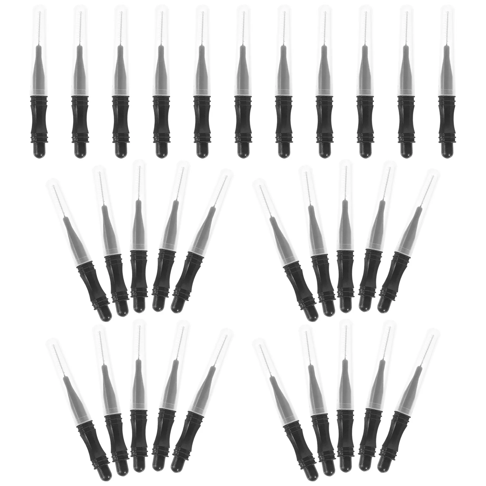 

50 Pcs Eye Lash Brow Brushes Eyebrow with Cap Other Oral Care Chemicals for Eyelash Extensions Mascara Eyelashes Miss