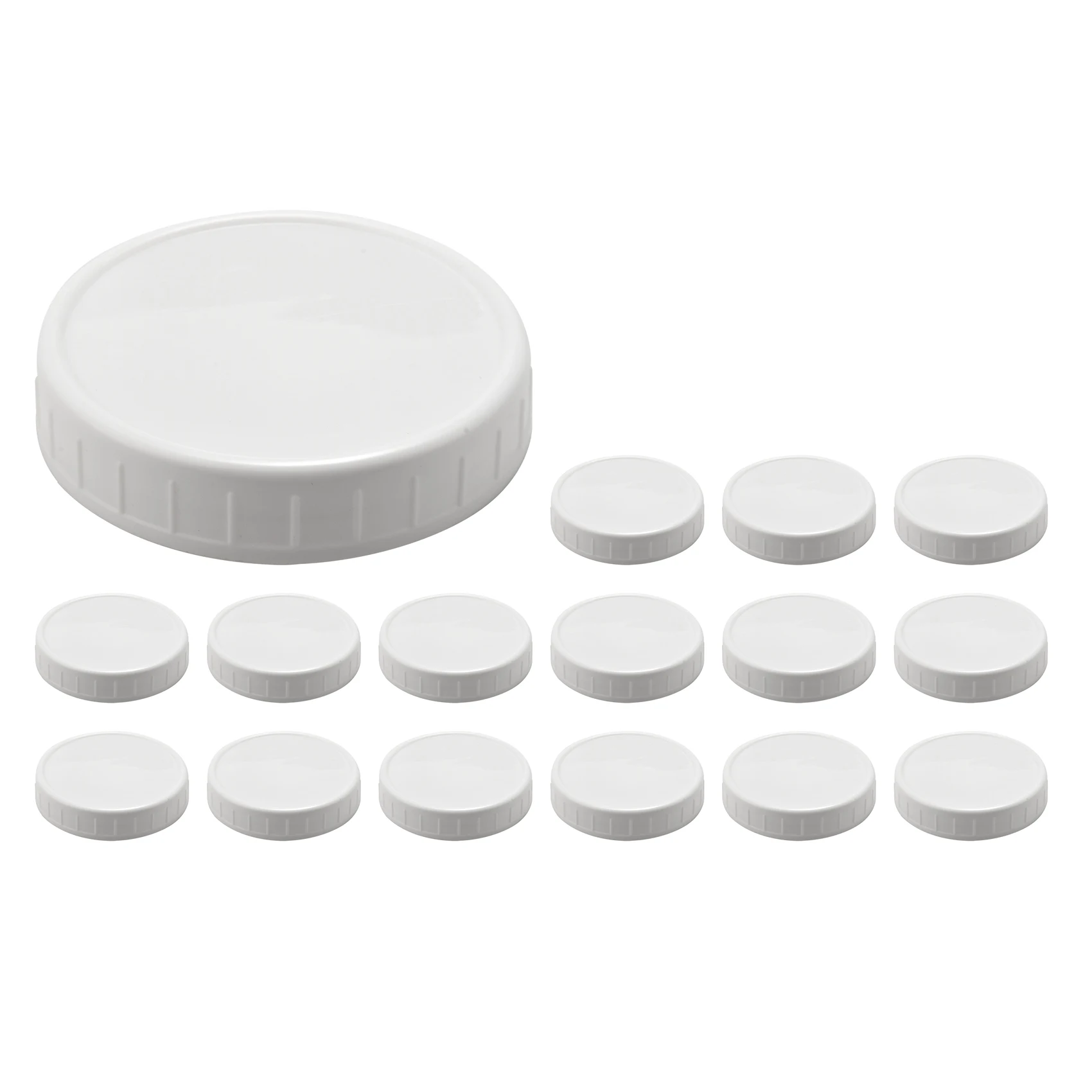 16 Pack Wide Mouth Jar Lids,Plastic Storage Caps for Canning Jars,Leak-Proof and Anti-Scratch Resistant Surface
16 Pack Wide Mouth Jar Lids,Plastic Storage Caps for Canning Jars,Leak-Proof and Anti-Scratch Resistant Surface
