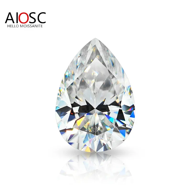 AIOSC Pear Cut Loose Gemstones Real Moissanite Stone Colored for DIY Ring/Necklace with GRA Certificate Fine Jewelry Accessories
AIOSC Pear Cut Loose Gemstones Real Moissanite Stone Colored for DIY Ring/Necklace with GRA Certificate Fine Jewelry Accessories
