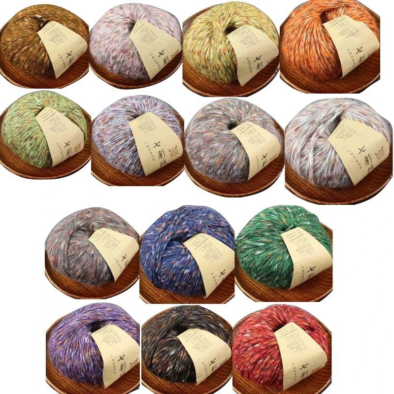 

Woolen Crochet Yarn Hand Knitting Crochet Knitting Yarn Gradietnt Color Yarn