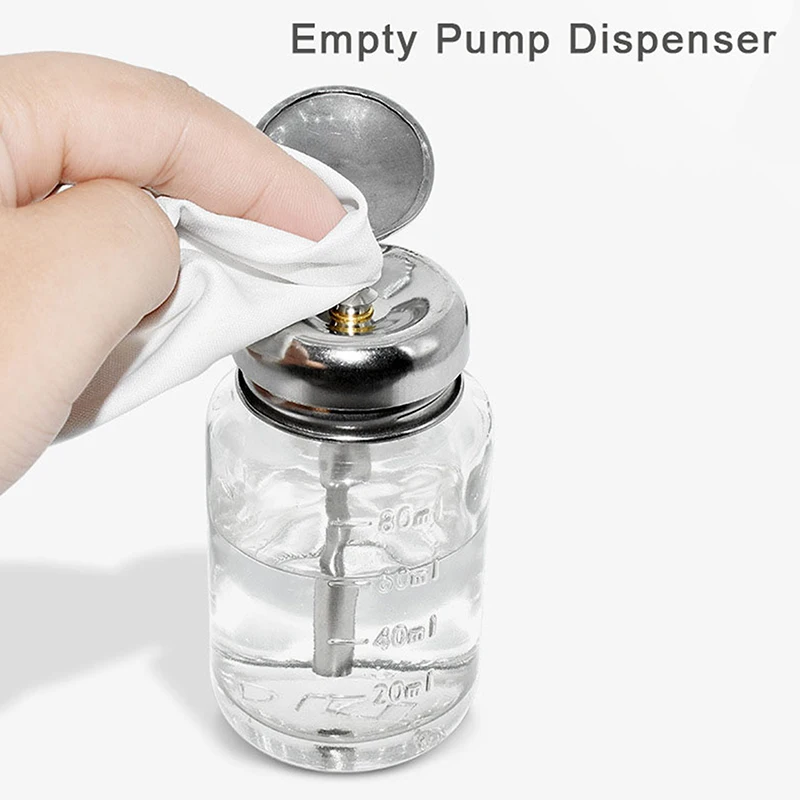 Push Down Glass Empty Pump Dispenser For Nail Polish Alcohol Makeup Remover Clear Refillable Bottle Liquid Cleanser Storage
Push Down Glass Empty Pump Dispenser For Nail Polish Alcohol Makeup Remover Clear Refillable Bottle Liquid Cleanser Storage