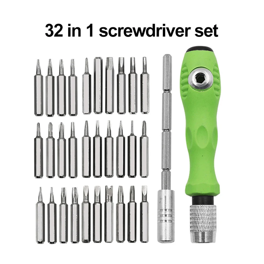 Screwdriver Screw Driver Set 32 In 1 32pcs Dismountable For Phone Laptop Hand Tool Magnetic Mini Non-slip Durable
Screwdriver Screw Driver Set 32 In 1 32pcs Dismountable For Phone Laptop Hand Tool Magnetic Mini Non-slip Durable