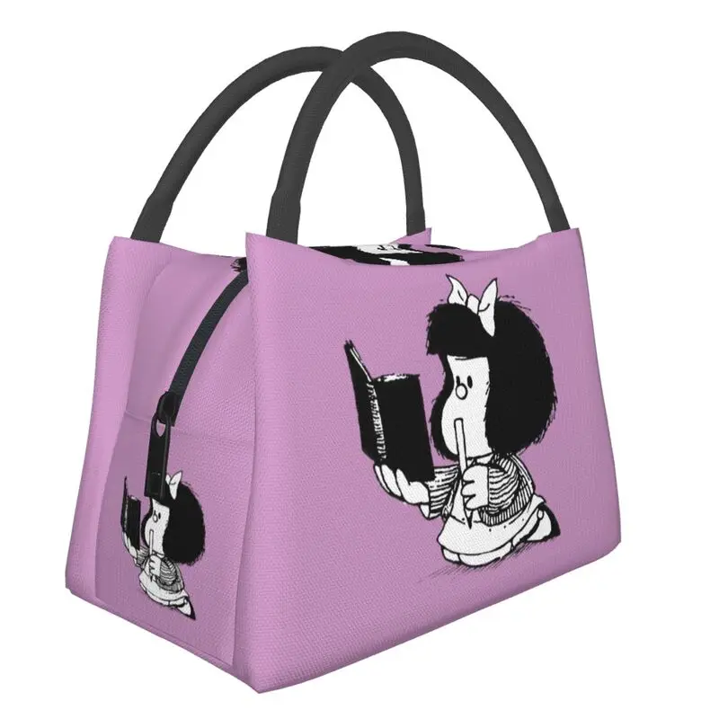 Mafalda With Notebook Lunch Box Women Quino Comic Cartoon Cooler Thermal Food Insulated Lunch Bag Travel Work Pinic Container
Mafalda With Notebook Lunch Box Women Quino Comic Cartoon Cooler Thermal Food Insulated Lunch Bag Travel Work Pinic Container