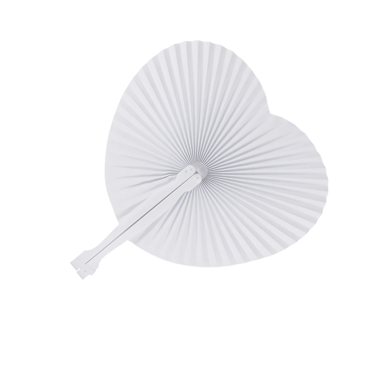 48 White Paper Fans Hand Fan Blank Folding Fans Wedding Favors Heart Shaped Assortment with Handle for Wedding Celebration
48 White Paper Fans Hand Fan Blank Folding Fans Wedding Favors Heart Shaped Assortment with Handle for Wedding Celebration