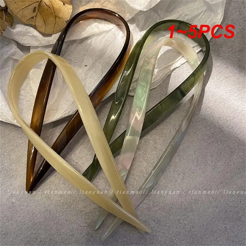 1 ~ 5 шт. корейские U-образные ацетатные шпильки для волос с вилкой простой дизайн шпильки для волос держатель для волос в старинном стиле 
1 ~ 5 шт. корейские U-образные ацетатные шпильки для волос с вилкой простой дизайн шпильки для волос держатель для волос в старинном стиле