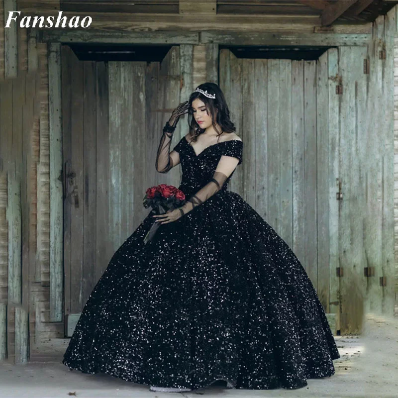 Женское блестящее бальное платье Fanshao wd990, блестящее милое платье принцессы с открытыми плечами и блестками на 16 лет, 15 лет
Женское блестящее бальное платье Fanshao wd990, блестящее милое платье принцессы с открытыми плечами и блестками на 16 лет, 15 лет