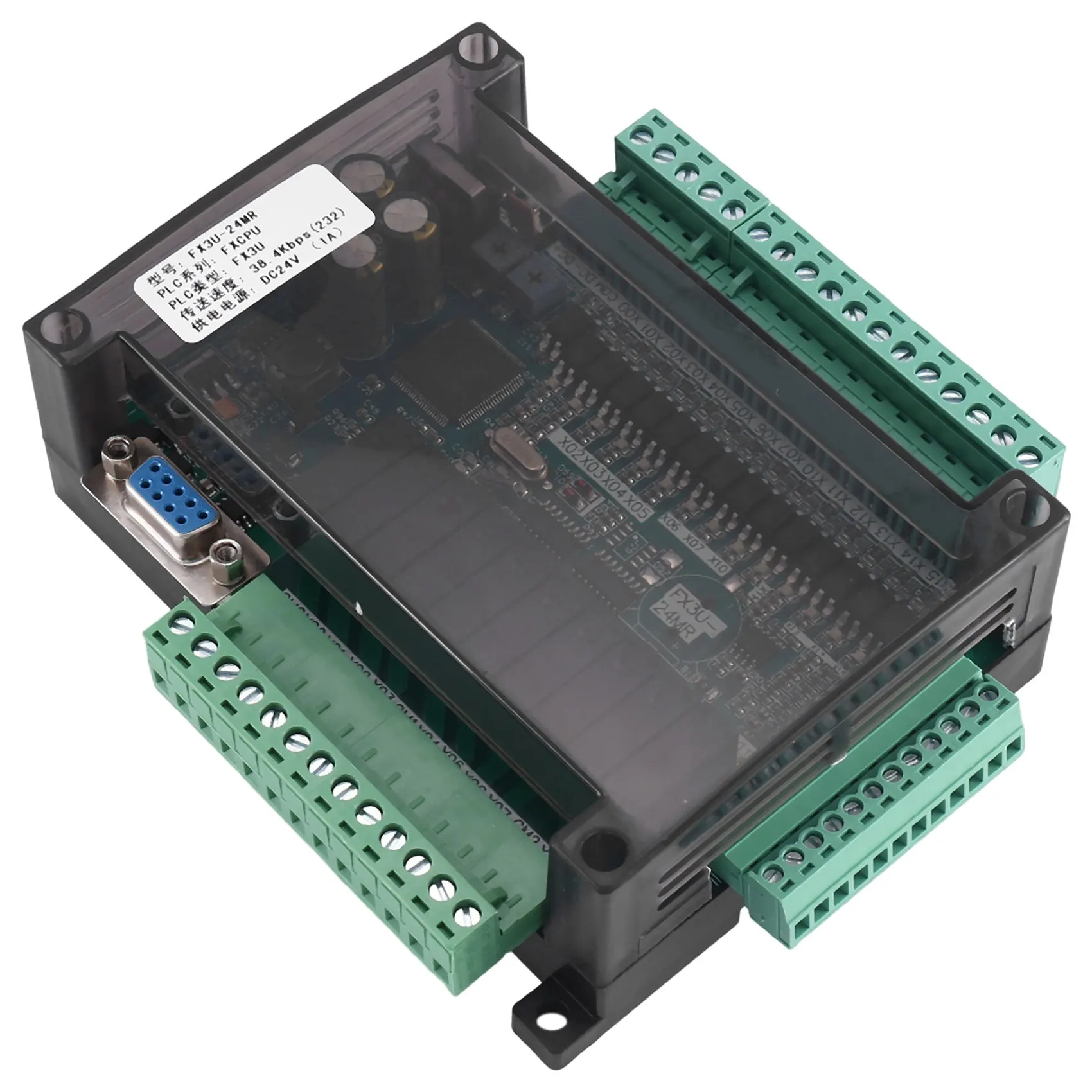 PLC Industrial Control Board FX3U-24MR with Shell Programmable Logic Controller Board
PLC Industrial Control Board FX3U-24MR with Shell Programmable Logic Controller Board