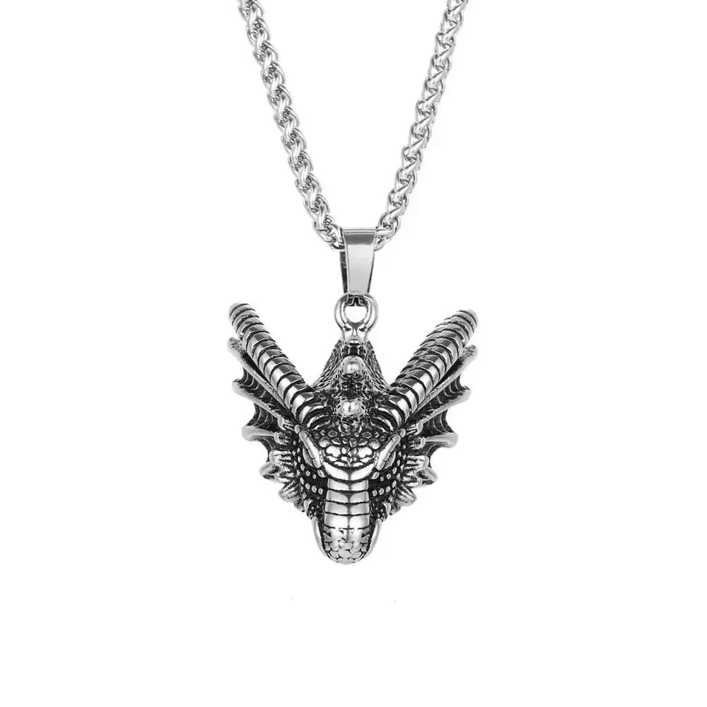 European and American Personality Retro Dark Dragon Beast Men's Pendant Classic Dragon Necklace Chain
European and American Personality Retro Dark Dragon Beast Men's Pendant Classic Dragon Necklace Chain