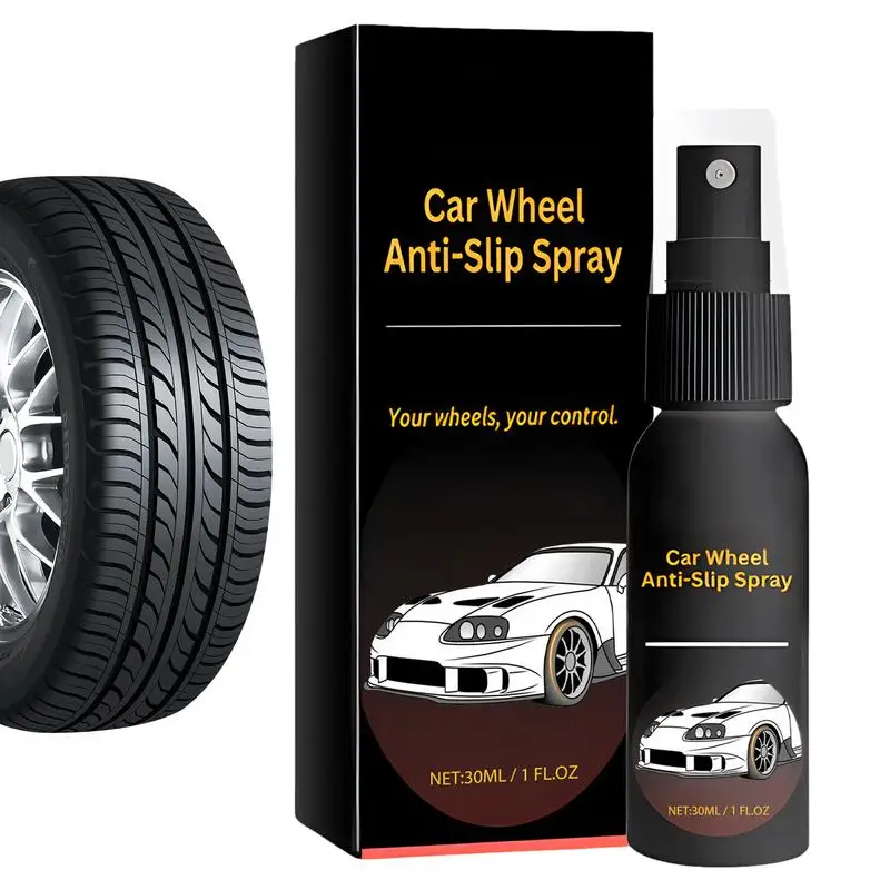 

Car Wheel Non-Slip Spray 30ml Car Wheel Care Agent Anti-Skid Spray Cleaning Refurbishing Agent Car Wheel Cleaner For Vehicle