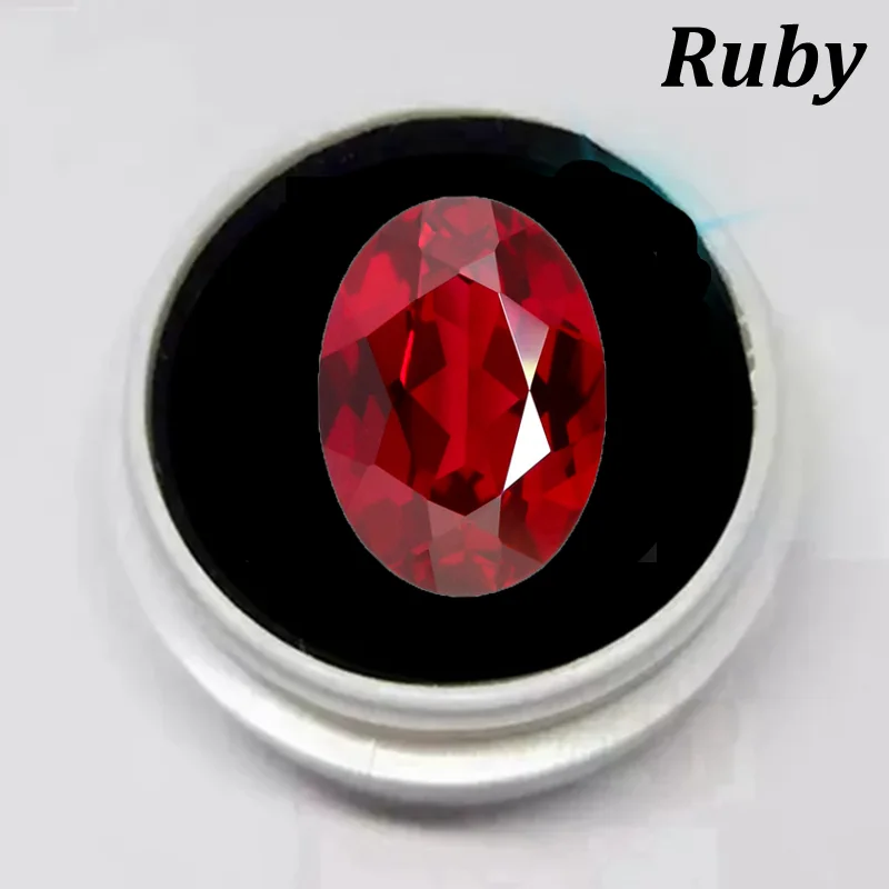 

13×18mm Large Ruby Natural Oval Faceted Cut Passed UV Test VVS Loose Stone for Jewelry Making and Collectible Gemstone Gifts