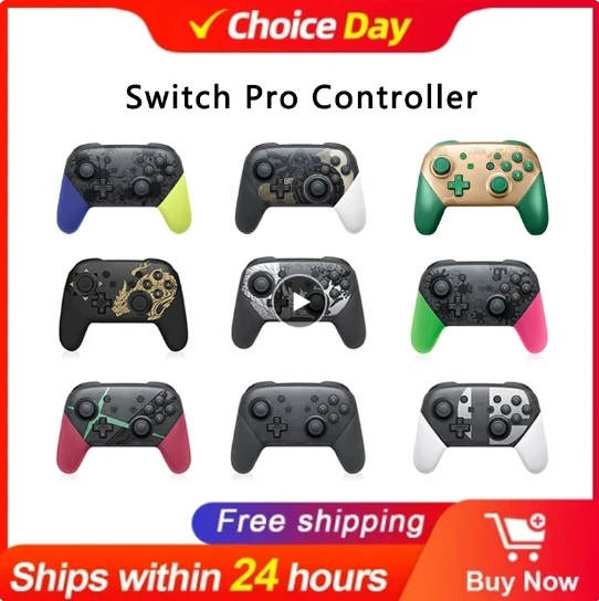 Wireless Pro Controller Compatible with Switch/Switch Lite/Switch OLED, Switch Remote Gamepad with Joystick, Double Vibration
Wireless Pro Controller Compatible with Switch/Switch Lite/Switch OLED, Switch Remote Gamepad with Joystick, Double Vibration