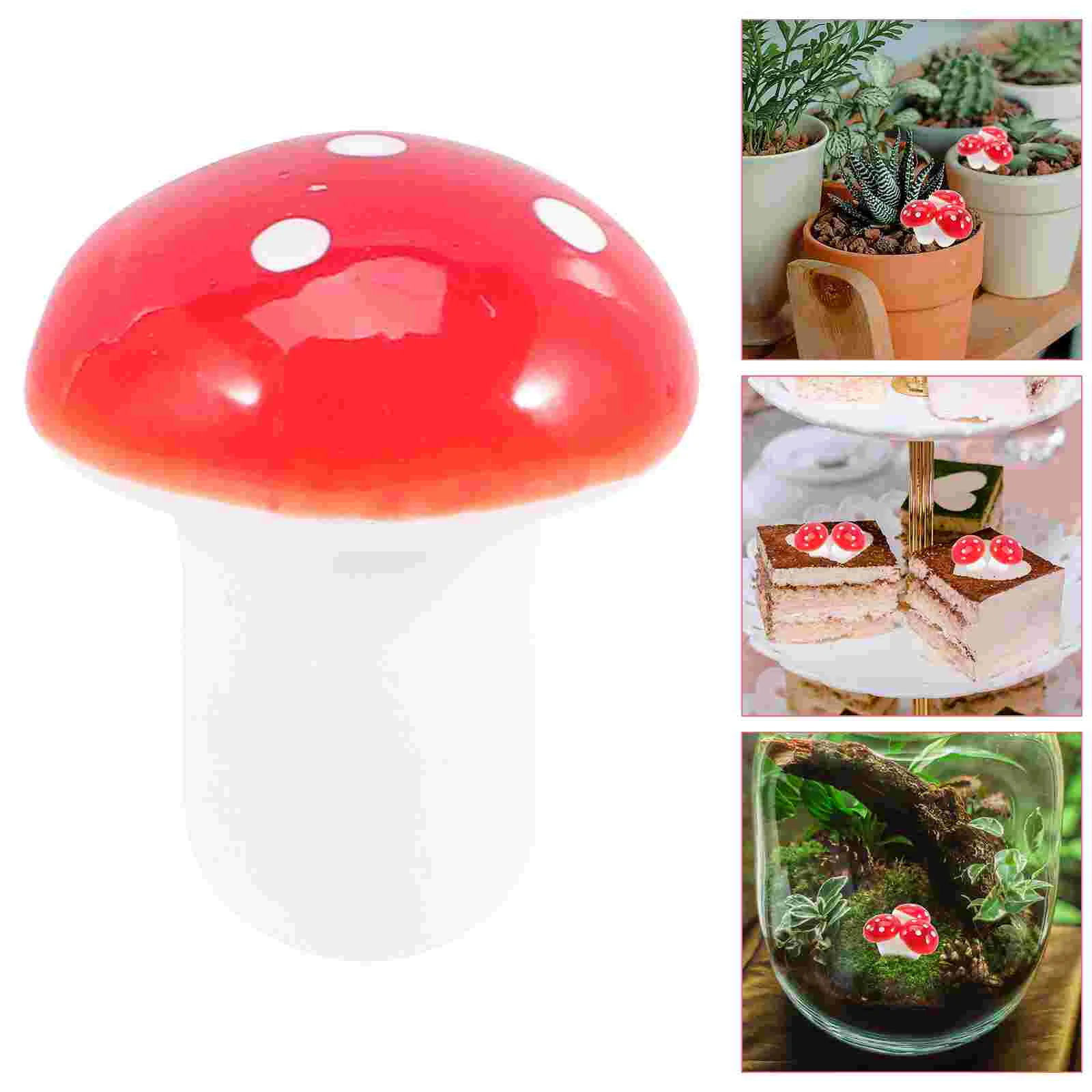 

Mini Miniature Fake Mushrooms Cake Decor Mini Garden Foam Mushroom Cake Top DIY Cake Decor Imitation Mushroom Jewelry