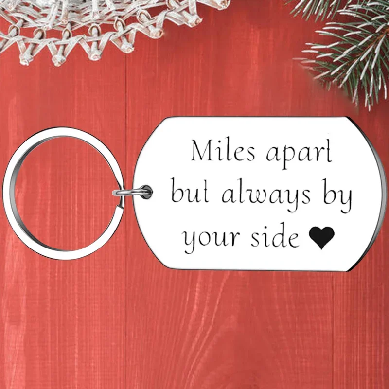 Metal lover Keychain Pendant couple Key Chains Miles apart but always by your side
Metal lover Keychain Pendant couple Key Chains Miles apart but always by your side
