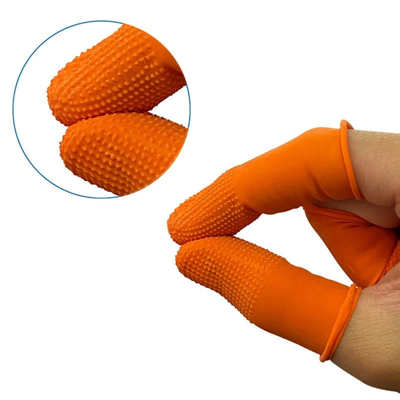 100Pcs Rubber Anti-Slip Finger Cots Orange Disposable Protective Finger Cots For Electronic Repair Easy To Use
100Pcs Rubber Anti-Slip Finger Cots Orange Disposable Protective Finger Cots For Electronic Repair Easy To Use
